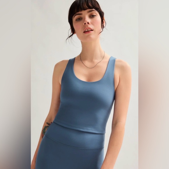 girlfriend collective Tops - NWT Girlfriend Collective Laguna Blue Bella Sports Bra Tank Sz XXXL w/Shelf Bra